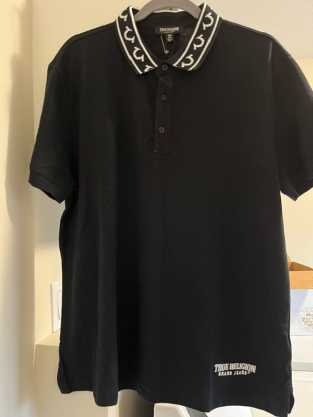 True religion men’s polo shirt.
